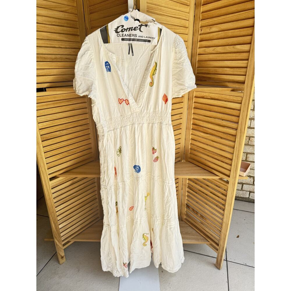 Anthropologie Dress White Size M - Picture 2 of 5